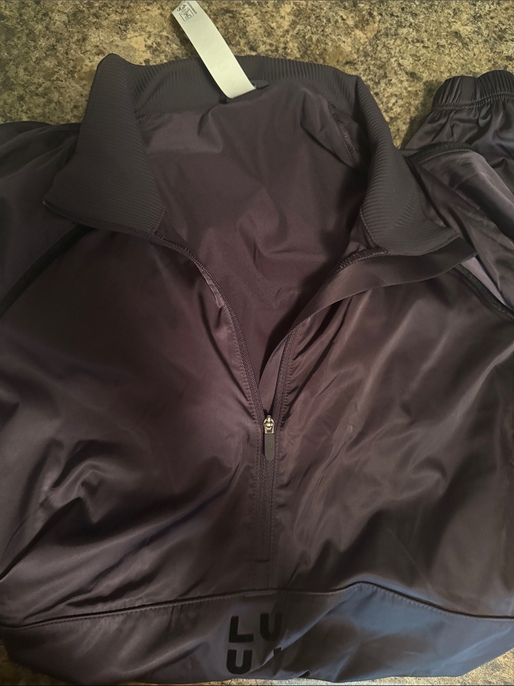 lululemon athletica Women's Plum Half-Zip Windbreaker Jacket- PURPLE